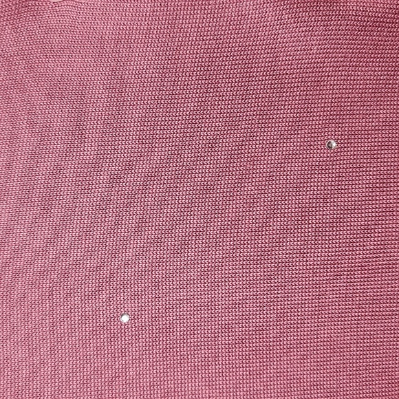 Silk Club Collection Women's Silk Pink Crystal Embellished Cardigan Size S - Picture 4 of 5